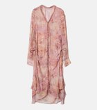 【ルシェル ブルー/LE CIEL BLEU】のギャザードレスフローラルミネラルプリント / Gathered Dressw/Floral Mineral Print 人気、トレンドファッション・服の通販 founy(ファニー) ファッション Fashion レディースファッション Fashion for Women ワンピース Dresses フォーマル・パーティードレス・結婚式用ドレス Elegant & Casual Dresses ジーンズ Jeans, Denim Pants スウェット / スエット Sweatshirt, Sweatwear スピンドル Spindle, Drawcord ドレス Dress, One-Piece ヘムライン Hemline, Bottom Cut ランダム Random, Irregular thumbnail ライトピンク|ID: prp329100004742959 ipo3291000000034274196