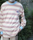 【アイモハ/aimoha】のHOOK -original- アメカジワッペン刺繍配色ボーダーリンガーロングTEE 人気、トレンドファッション・服の通販 founy(ファニー) ファッション Fashion レディースファッション Fashion for Women インナー Innerwear ボーダー Border, Stripe ルーズ Loose, Oversized 今季 This Season, Current Season thumbnail ベージュ|ID: prp329100004742962 ipo3291000000034274218