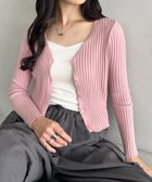 【アウトフィッター ラボ/Outfitter lab】のクロップドリブニットカーディガン 人気、トレンドファッション・服の通販 founy(ファニー) ファッション Fashion レディースファッション Fashion for Women トップス・カットソー Cut & Sew Tops ニット Knit Tops & Sweaters カーディガン・羽織り Layered Style Cardigans イエロー Yellow クロップド Cropped, Short Length シンプル Simple, Minimal スニーカー Sneakers, Trainers タートルネック Turtleneck, High Neck トレンド Trend, Trending Now フィット Fit, Slim Fit フェミニン Feminine, Girly フレア Flare, Flared プリーツ Pleats, Pleated ベーシック Basic, Essential 羽織 Haori, Light Jacket A/W・秋冬 Autumn/Winter S/S・春夏 SS, Spring/Summer, Warm Season プチプライス・低価格 Affordable / Budget Price おすすめ Recommended / Our Picks 夏 Summer エレガント 上品 Elegant thumbnail ピンク|ID: prp329100004742966 ipo3291000000034274254