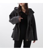 【ピンキーアンドダイアン/Pinky&Dianne】のウエストフレアダンボールフーディー 人気、トレンドファッション・服の通販 founy(ファニー) ファッション Fashion レディースファッション Fashion for Women シェイプ Shape, Slim Fit スタンダード Standard, Basic ストレッチ Stretch, Stretchy Fabric スピンドル Spindle, Drawcord フィット Fit, Slim Fit フェミニン Feminine, Girly フレア Flare, Flared フロント Front, Front Design ペプラム Peplum, Flared Hem ポケット Pocket, Pocket Detail リラックス Relax, Relaxed Fit thumbnail チャコールグレー1|ID: prp329100004742978 ipo3291000000034274309