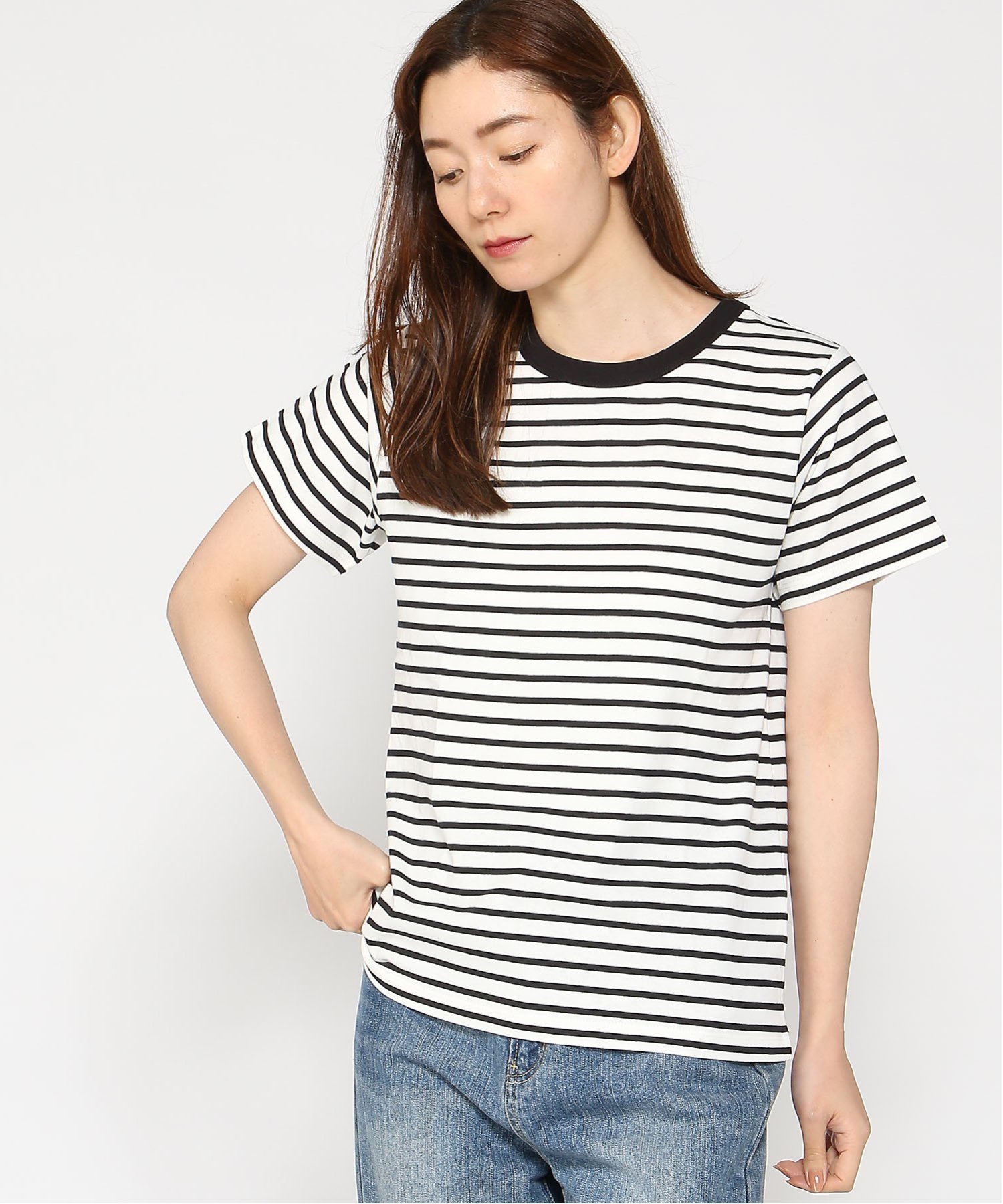 【プードゥドゥ/POU DOU DOU】のクラシックパターンTee インテリア・キッズ・メンズ・レディースファッション・服の通販 founy(ファニー) 　ファッション　Fashion　レディースファッション　Fashion for Women　インナー　Innerwear　クラシック　Classic, Timeless Style　コンパクト　Compact, Small Size　ジャケット　Jacket, Outerwear　ドット　Polka Dot, Dot Pattern　パターン　Pattern, Design Print　ベーシック　Basic, Essential　ボーダー　Border, Stripe　ブラック|ID: prp329100004742981 ipo3291000000034274331