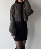 【ジュノア/JUNOAH】のmipiarl ショートシャギーカーディガン+ミニリブニットワンピースSET 人気、トレンドファッション・服の通販 founy(ファニー) ファッション Fashion レディースファッション Fashion for Women ワンピース Dresses ニットワンピース Knit Dresses カーディガン Cardigan, Knitwear thumbnail チャコール|ID: prp329100004742994 ipo3291000000034274412
