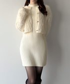【ジュノア/JUNOAH】のmipiarl ショートシャギーカーディガン+ミニリブニットワンピースSET 人気、トレンドファッション・服の通販 founy(ファニー) ファッション Fashion レディースファッション Fashion for Women ワンピース Dresses ニットワンピース Knit Dresses カーディガン Cardigan, Knitwear thumbnail アイボリー|ID: prp329100004742994 ipo3291000000034274414