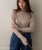 【ノアル/NOAHL】のソフトタッチハイネックメロウトップス モカベージュ|ID: prp329100004743003 ipo3291000000034274466