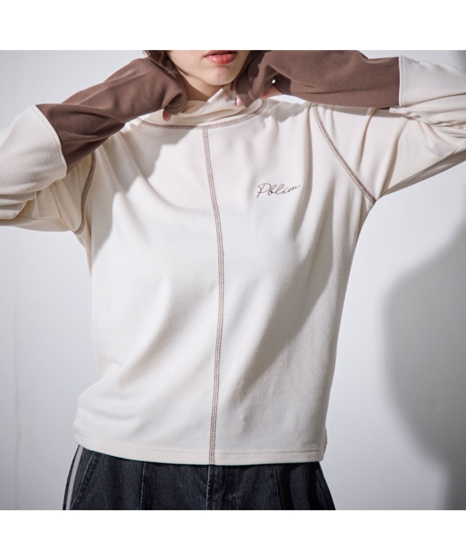 【ページボーイ/PAGEBOY】の【PBLIM】ハイネックハイショクプルオーバー インテリア・キッズ・メンズ・レディースファッション・服の通販 founy(ファニー) 　ファッション　Fashion　レディースファッション　Fashion for Women　トップス・カットソー　Cut & Sew Tops　カジュアルプルオーバー・ニットトップス　Pullovers & Knit Tops / Casual Pullovers　インナー　Innerwear　フィット　Fit, Slim Fit　ベージュ55|ID: prp329100004743057 ipo3291000000034274826