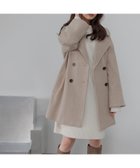 【アンデミュウ/Andemiu】のビーバーウールハーフコート 人気、トレンドファッション・服の通販 founy(ファニー) ファッション Fashion レディースファッション Fashion for Women アウター Coat / Outerwear Collection コート・ロングコート・ピーコート Long Coats, Peacoats & More thumbnail ライトベージュ|ID: prp329100004743069 ipo3291000000034274902