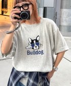 【チャオパニックティピー/CIAOPANIC TYPY】の【ユニセックス】アニマル柄犬サマーニット半袖Tシャツ エクリュ|ID: prp329100004743070 ipo3291000000034274909