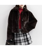【ランダ/RANDA】の【選べる丈感】ショート丈フェイクファーコート 人気、トレンドファッション・服の通販 founy(ファニー) ファッション Fashion レディースファッション Fashion for Women アウター Coat / Outerwear Collection コート・ロングコート・ピーコート Long Coats, Peacoats & More コンパクト Compact, Small Size ショート Short, Short Length バランス Balance, Style Balance フェイクファー Faux Fur, Imitation Fur 防寒 Cold Protection, Winter-Ready thumbnail BROWN|ID: prp329100004743088 ipo3291000000034947389