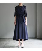 【ガール/GIRL】のレース切替えビスチェ風フレアロング丈 結婚式 ワンピース パーティードレス NA|ID: prp329100004743111 ipo3291000000034659609