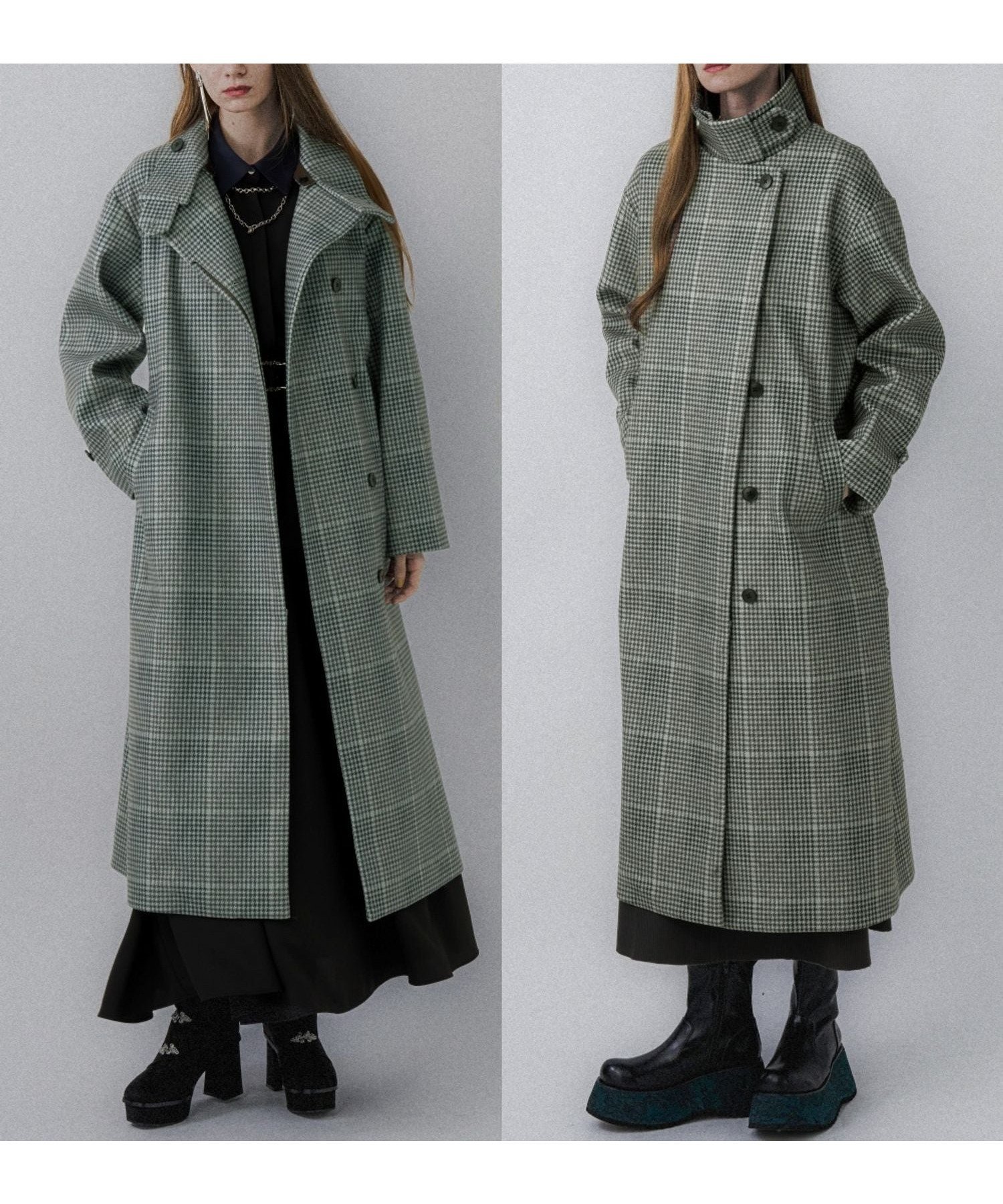 【ハレ/HARE】のウーリーテック2WAYスタンドロングコート インテリア・キッズ・メンズ・レディースファッション・服の通販 founy(ファニー) ファッション Fashion レディースファッション Fashion for Women アウター Coat / Outerwear Collection コート・ロングコート・ピーコート Long Coats, Peacoats & More おすすめ Recommended / Our Picks ウェーブ Wavy Pattern シンプル Simple, Minimal スタンド Stand Collar, Upright Stand ストレート Straight, Straight Cut ハイネック High Neck, Mock Neck フェミニン Feminine, Girly フレア Flare, Flared フロント Front, Front Design リラックス Relax, Relaxed Fit ロング Long, Long-Length ワイド Wide, Wide Fit エレガント 上品 Elegant 定番 Standard, Basic Item チェック52|ID: prp329100004743131 ipo3291000000034719317