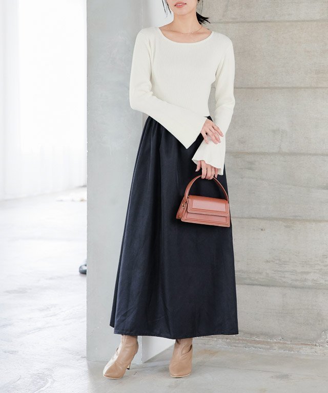 【ピエロ/Pierrot】のボートネックフレアスリーブドッキングワンピース インテリア・キッズ・メンズ・レディースファッション・服の通販 founy(ファニー) ファッション Fashion レディースファッション Fashion for Women ワンピース Dresses スリーブ Sleeve, Long Sleeve / Short Sleeve ドッキング Docking, Mixed Material フレア Flare, Flared エレガント 上品 Elegant アイボリー×ブラック|ID: prp329100004743154 ipo3291000000034445385