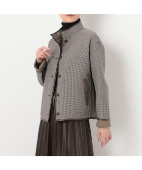 【コムサ/COMME CA】の【リバーシブル】無地*ハウンドトゥースダブルフェイス ショートコート 人気、トレンドファッション・服の通販 founy(ファニー) ファッション Fashion レディースファッション Fashion for Women アウター Coat / Outerwear Collection コート・ロングコート・ピーコート Long Coats, Peacoats & More 秋 Autumn コンパクト Compact, Small Size サテン Satin, Glossy Fabric ショート Short, Short Length スタンド Stand Collar, Upright Stand ダブル Double, Double-Breasted パイピング Piping, Trim Design フェイス Face, Facial Design ブルゾン Blouson, Bomber Jacket ボックス Boxy, Box Shape 羽織 Haori, Light Jacket 無地 Plain, Solid Color リバーシブル Reversible, Two-Sided エレガント 上品 Elegant |ID:prp329100004743163