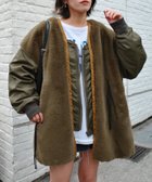 【チャオパニックティピー/CIAOPANIC TYPY】の【etsinta/エシンタ】ファー切替ジャケット カーキ|ID: prp329100004743184 ipo3291000000034524988