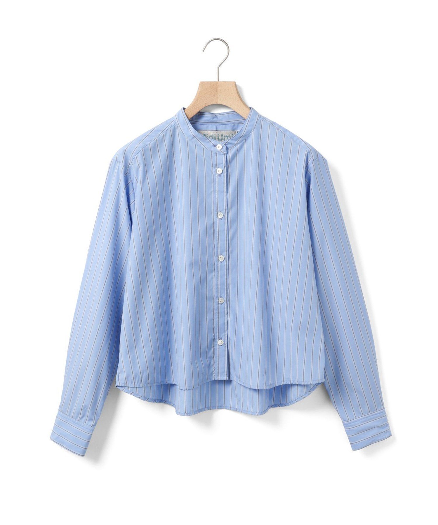 【マーコート/MARcourt】のMidiUmi パターンショートシャツ インテリア・キッズ・メンズ・レディースファッション・服の通販 founy(ファニー) 　ファッション　Fashion　レディースファッション　Fashion for Women　トップス・カットソー　Cut & Sew Tops　シャツ・ブラウス・オフィスカジュアル　Elegant Blouses & Button-Ups　ギンガム　Gingham, Gingham Fabric　ショート　Short, Short Length　ストライプ　Stripe, Striped Pattern　チェック　Check, Plaid, Tartan　ポケット　Pocket, Pocket Detail　秋　Autumn　長袖　Long Sleeve, Full Sleeve　ブルーストライプ|ID: prp329100004743362 ipo3291000000034277466