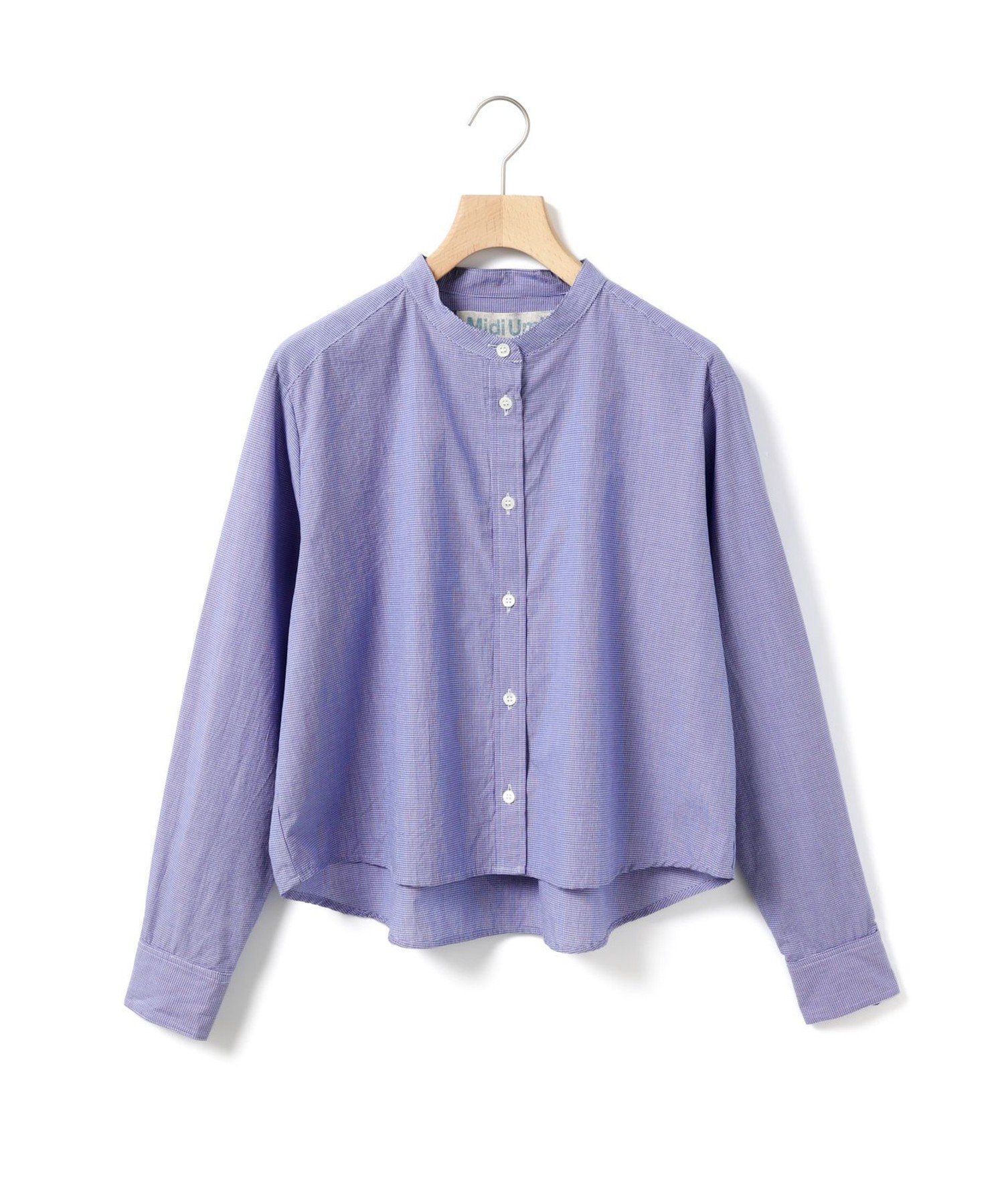【マーコート/MARcourt】のMidiUmi パターンショートシャツ インテリア・キッズ・メンズ・レディースファッション・服の通販 founy(ファニー) 　ファッション　Fashion　レディースファッション　Fashion for Women　トップス・カットソー　Cut & Sew Tops　シャツ・ブラウス・オフィスカジュアル　Elegant Blouses & Button-Ups　ギンガム　Gingham, Gingham Fabric　ショート　Short, Short Length　ストライプ　Stripe, Striped Pattern　チェック　Check, Plaid, Tartan　ポケット　Pocket, Pocket Detail　秋　Autumn　長袖　Long Sleeve, Full Sleeve　ネイビーチェック|ID: prp329100004743362 ipo3291000000034277469