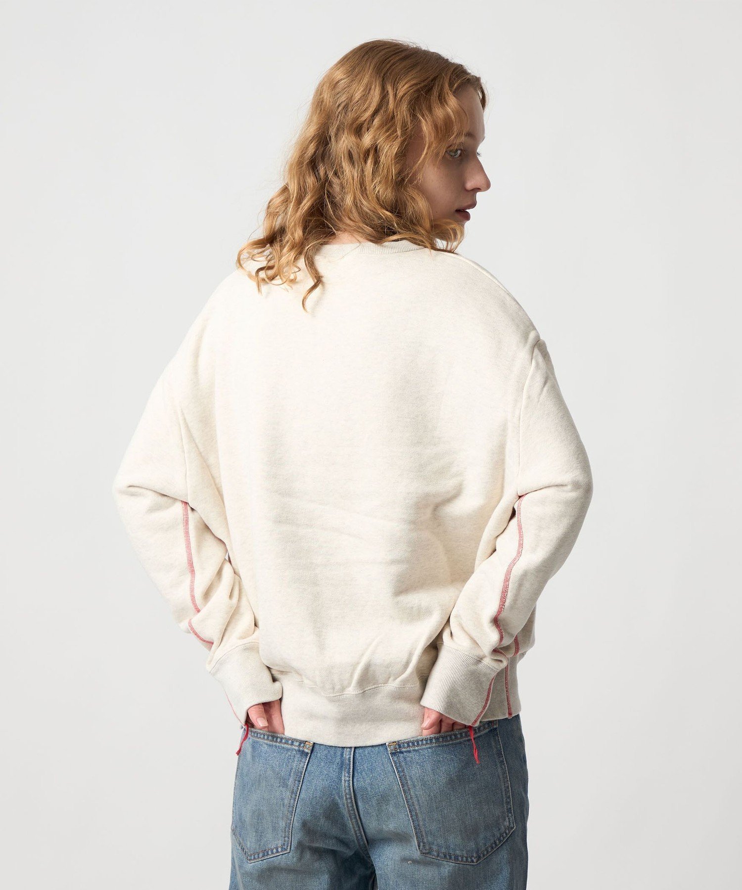 【ビューティ&ユース ユナイテッドアローズ/BEAUTY&YOUTH / UNITED ARROWS】の6(ROKU) コットンウラケ カラーステッチ クルーネック プルオーバー 25SS インテリア・キッズ・メンズ・レディースファッション・服の通販 founy(ファニー) 　ファッション　Fashion　レディースファッション　Fashion for Women　トップス・カットソー　Cut & Sew Tops　カジュアルプルオーバー・ニットトップス　Pullovers & Knit Tops / Casual Pullovers　2025年　2025　2025春夏・S/S　Spring/Summer 2025 SS25　ベーシック　Basic, Essential　モノトーン　Monotone, Black and White　OFF WHITE|ID: prp329100004743364 ipo3291000000034843976