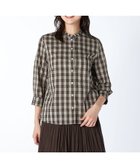 【キース/KEITH】のブロードチェックブラウス 人気、トレンドファッション・服の通販 founy(ファニー) ファッション Fashion レディースファッション Fashion for Women トップス・カットソー Cut & Sew Tops シャツ・ブラウス・オフィスカジュアル Elegant Blouses & Button-Ups エレガント 上品 Elegant キュプラ Cupro, Eco Fabric スタンド Stand Collar, Upright Stand ストレート Straight, Straight Cut チェック Check, Plaid, Tartan フリル Frill, Ruffle ブロード Broadcloth, Fine Cotton ボトム Bottoms, Lower Wear thumbnail ブラウン|ID: prp329100004743376 ipo3291000000034277637