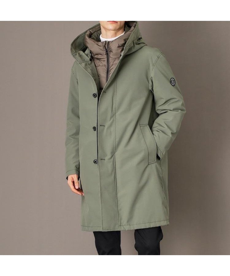 【ドレステリア/DRESSTERIOR / MEN】の3WAY ダウンコート インテリア・キッズ・メンズ・レディースファッション・服の通販 founy(ファニー) 　ファッション　Fashion　メンズファッション　Fashion for Men　インナー　Innerwear　軽量　Lightweight, Ultra Light　ショート　Short, Short Length　スマート　Smart, Elegant　ダウン　Down, Puffer　バランス　Balance, Style Balance　ミドル　Middle Length, Mid Height　ミリタリー　Military, Army Style　冬　Winter / This Winter　エレガント 上品　Elegant　オリーブグリーン|ID: prp329100004743381 ipo3291000000034277712