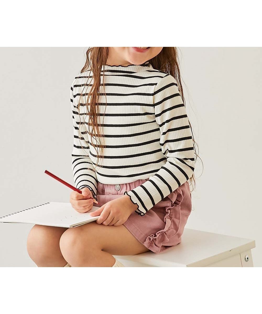 【デビロック/devirock / KIDS】のメロウリブ長袖Tシャツ ロンT トップス 25AW 人気、トレンドファッション・服の通販 founy(ファニー) 　ファッション　Fashion　キッズファッション　Fashion for Kids　トップス・カットソー　Cut & Sew Tops　インナー　Innerwear　カットソー　Cut and Sewn Top　デニム　Denim, Jeans Material　長袖　Long Sleeve, Full Sleeve　フィット　Fit, Slim Fit　おすすめ　Recommended / Our Picks　2025年　2025　2025-2026秋冬・A/W　Autumn/Winter 2025–26 AW25–26　 other-1|ID: prp329100004743391 ipo3291000000034490455