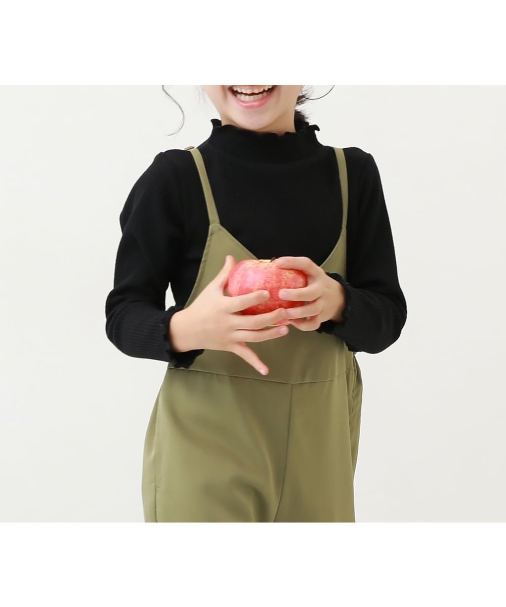 【デビロック/devirock / KIDS】のメロウリブ長袖Tシャツ ロンT トップス 25AW インテリア・キッズ・メンズ・レディースファッション・服の通販 founy(ファニー) 　ファッション　Fashion　キッズファッション　Fashion for Kids　トップス・カットソー　Cut & Sew Tops　インナー　Innerwear　カットソー　Cut and Sewn Top　デニム　Denim, Jeans Material　長袖　Long Sleeve, Full Sleeve　フィット　Fit, Slim Fit　おすすめ　Recommended / Our Picks　2025年　2025　2025-2026秋冬・A/W　Autumn/Winter 2025–26 AW25–26　ブラック|ID: prp329100004743391 ipo3291000000034490457