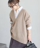 【ジャーナルスタンダード/JOURNAL STANDARD】の【2025FW 新作】MUSIC DEEP V ルーズプルオーバー 人気、トレンドファッション・服の通販 founy(ファニー) ファッション Fashion レディースファッション Fashion for Women トップス・カットソー Cut & Sew Tops カジュアルプルオーバー・ニットトップス Pullovers & Knit Tops / Casual Pullovers ジャケット Jacket, Outerwear ポンチョ Poncho, Cape Style 定番 Standard, Basic Item thumbnail ベージュ|ID: prp329100004743417 ipo3291000000034278118