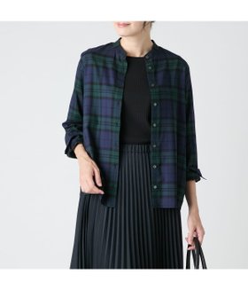 【ニューヨーカー/NEWYORKER】のブラックウォッチ 長袖スタンドカラーシャツ 人気、トレンドファッション・服の通販 founy(ファニー) ファッション Fashion レディースファッション Fashion for Women トップス・カットソー Cut & Sew Tops シャツ・ブラウス・オフィスカジュアル Elegant Blouses & Button-Ups おすすめ Recommended / Our Picks インナー Innerwear ジャケット Jacket, Outerwear スタンド Stand Collar, Upright Stand バランス Balance, Style Balance ラウンド Round, Round Neck 秋 Autumn A/W・秋冬 Autumn/Winter 長袖 Long Sleeve, Full Sleeve |ID:prp329100004743419
