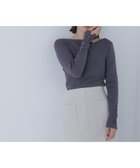 【ナチュラル ビューティー ベーシック/NATURAL BEAUTY BASIC】のニュアンスネックリブニット 人気、トレンドファッション・服の通販 founy(ファニー) ファッション Fashion レディースファッション Fashion for Women トップス・カットソー Cut & Sew Tops ニット Knit Tops & Sweaters フィット Fit, Slim Fit エレガント 上品 Elegant thumbnail チャコール1|ID: prp329100004743449 ipo3291000000034278426