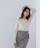 【ナチュラル ビューティー ベーシック/NATURAL BEAUTY BASIC】のニュアンスネックリブニット 人気、トレンドファッション・服の通販 founy(ファニー) ファッション Fashion レディースファッション Fashion for Women トップス・カットソー Cut & Sew Tops ニット Knit Tops & Sweaters フィット Fit, Slim Fit エレガント 上品 Elegant thumbnail オフホワイト1|ID: prp329100004743449 ipo3291000000034278430