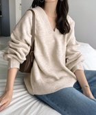 【アンドミー/andme】の天竺編みVネック長袖ニットトップス 人気、トレンドファッション・服の通販 founy(ファニー) ファッション Fashion レディースファッション Fashion for Women トップス・カットソー Cut & Sew Tops ニット Knit Tops & Sweaters Vネックトップス V-Neck Tops / V-Cut Neckline Shirts アクリル Acrylic Material トレンド Trend, Trending Now 人気 Popular, Best Seller 長袖 Long Sleeve, Full Sleeve ルーズ Loose, Oversized おすすめ Recommended / Our Picks thumbnail オートミール|ID: prp329100004743451 ipo3291000000034663107