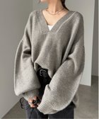 【アンドミー/andme】の天竺編みVネック長袖ニットトップス 人気、トレンドファッション・服の通販 founy(ファニー) ファッション Fashion レディースファッション Fashion for Women トップス・カットソー Cut & Sew Tops ニット Knit Tops & Sweaters Vネックトップス V-Neck Tops / V-Cut Neckline Shirts アクリル Acrylic Material トレンド Trend, Trending Now 人気 Popular, Best Seller 長袖 Long Sleeve, Full Sleeve ルーズ Loose, Oversized おすすめ Recommended / Our Picks thumbnail グレー|ID: prp329100004743451 ipo3291000000034663109