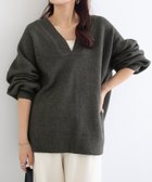 【アンドミー/andme】の天竺編みVネック長袖ニットトップス 人気、トレンドファッション・服の通販 founy(ファニー) ファッション Fashion レディースファッション Fashion for Women トップス・カットソー Cut & Sew Tops ニット Knit Tops & Sweaters Vネックトップス V-Neck Tops / V-Cut Neckline Shirts アクリル Acrylic Material トレンド Trend, Trending Now 人気 Popular, Best Seller 長袖 Long Sleeve, Full Sleeve ルーズ Loose, Oversized おすすめ Recommended / Our Picks thumbnail カーキチャコール|ID: prp329100004743451 ipo3291000000034663113