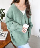 【アンドミー/andme】の天竺編みVネック長袖ニットトップス 人気、トレンドファッション・服の通販 founy(ファニー) ファッション Fashion レディースファッション Fashion for Women トップス・カットソー Cut & Sew Tops ニット Knit Tops & Sweaters Vネックトップス V-Neck Tops / V-Cut Neckline Shirts アクリル Acrylic Material トレンド Trend, Trending Now 人気 Popular, Best Seller 長袖 Long Sleeve, Full Sleeve ルーズ Loose, Oversized おすすめ Recommended / Our Picks thumbnail ミント|ID: prp329100004743451 ipo3291000000034663115