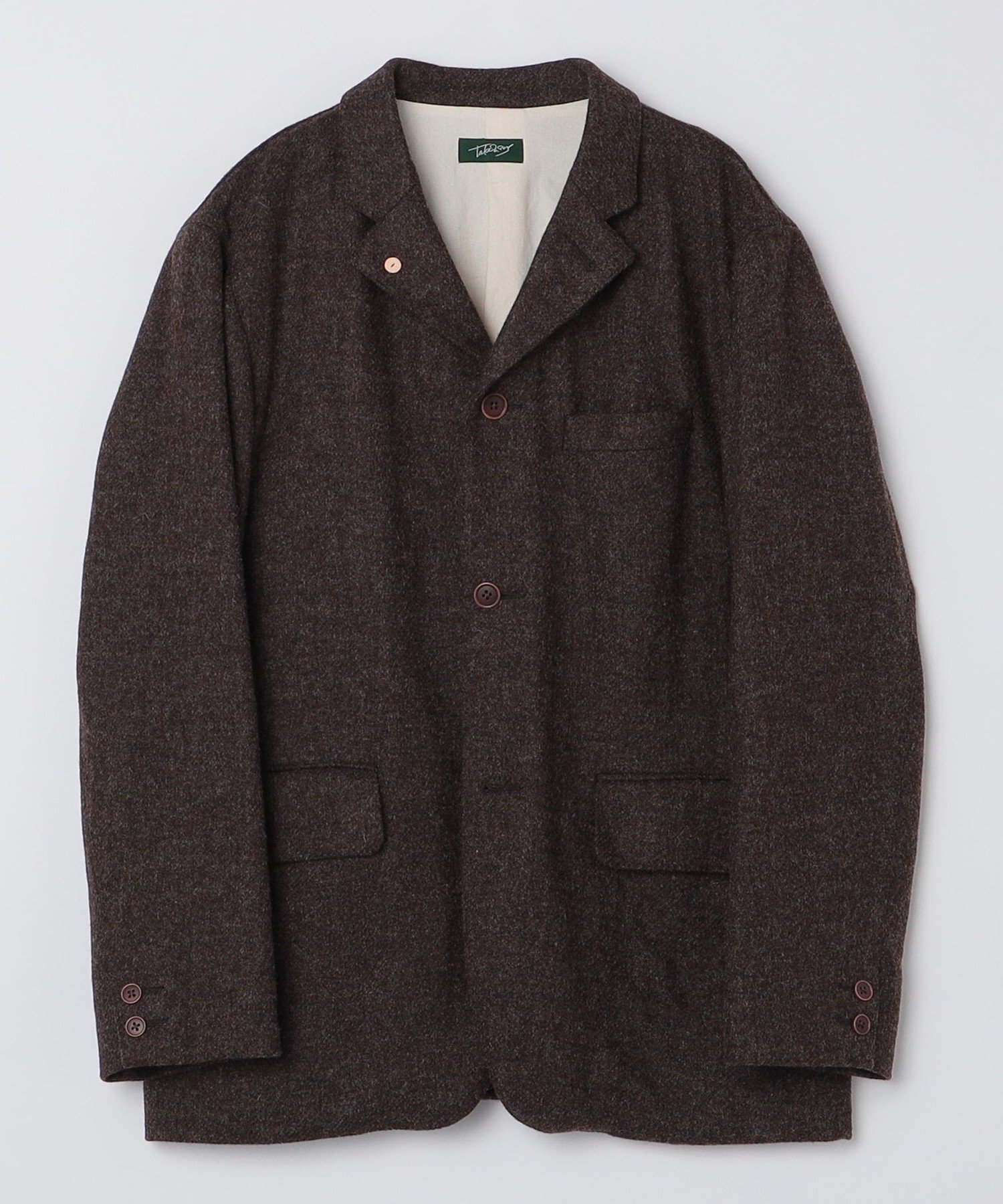 【シップス/SHIPS / MEN】のTAKE SONS TWEED FARMERS No1 JK インテリア・キッズ・メンズ・レディースファッション・服の通販 founy(ファニー) 　ファッション　Fashion　メンズファッション　Fashion for Men　ジャケット　Jacket, Outerwear　スモック　Smock, Smock Dress　ブラウン|ID: prp329100004743461 ipo3291000000034278553