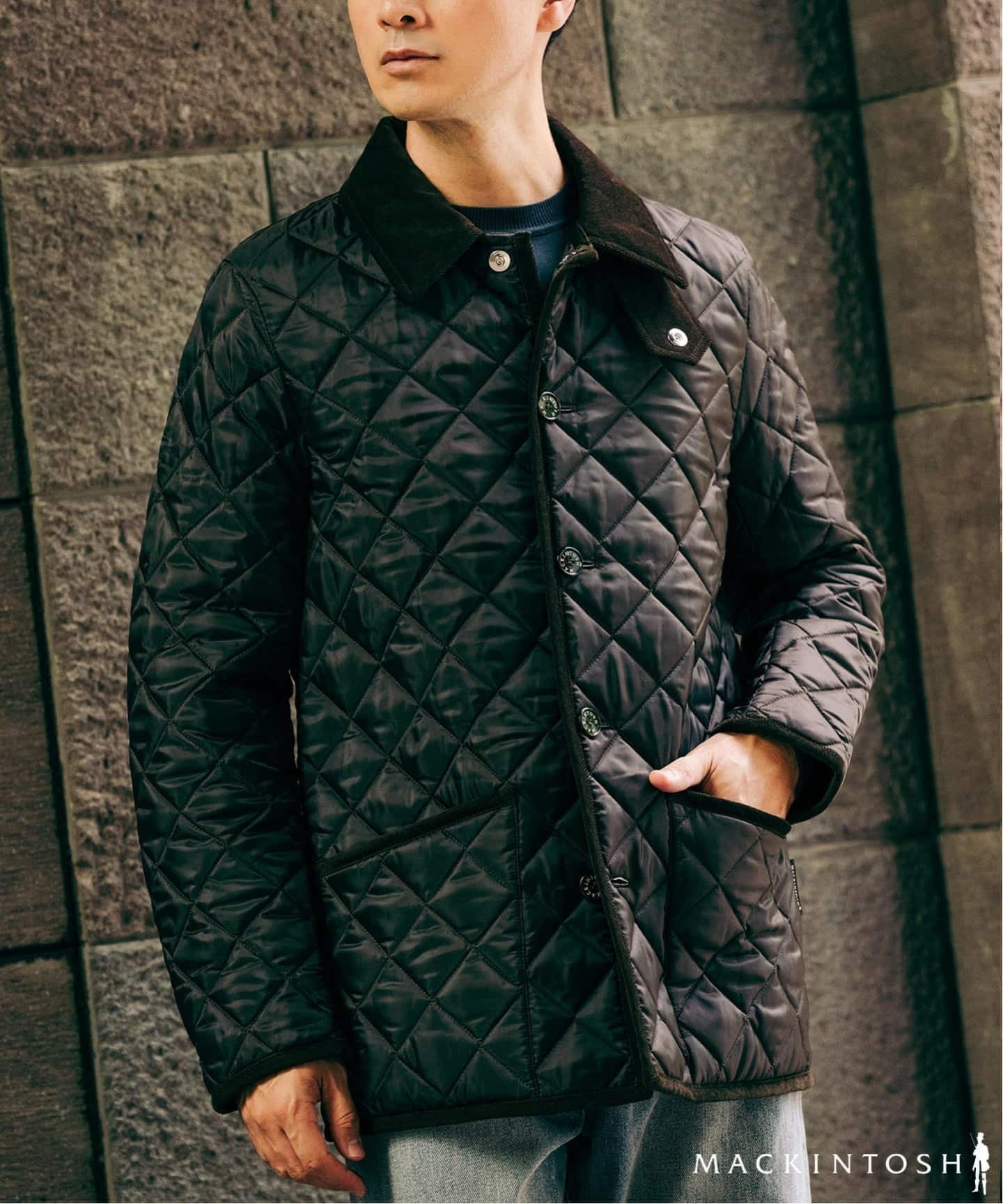 【エディフィス/EDIFICE / MEN】のMACKINTOSH(マッキントッシュ) 別注 WAVERLY/ウェーヴァリー ナイロン インテリア・キッズ・メンズ・レディースファッション・服の通販 founy(ファニー)  ファッション Fashion メンズファッション Fashion for Men エレガント 上品 Elegant キルティング Quilted, Quilting クラシック Classic, Timeless Style ジャケット Jacket, Outerwear スマート Smart, Elegant フィット Fit, Slim Fit 別注 Limited Edition, Custom Order メタル Metal, Metal Parts ラグジュアリー Luxury, Elegant ブラウン|ID: prp329100004743465 ipo3291000000034278603