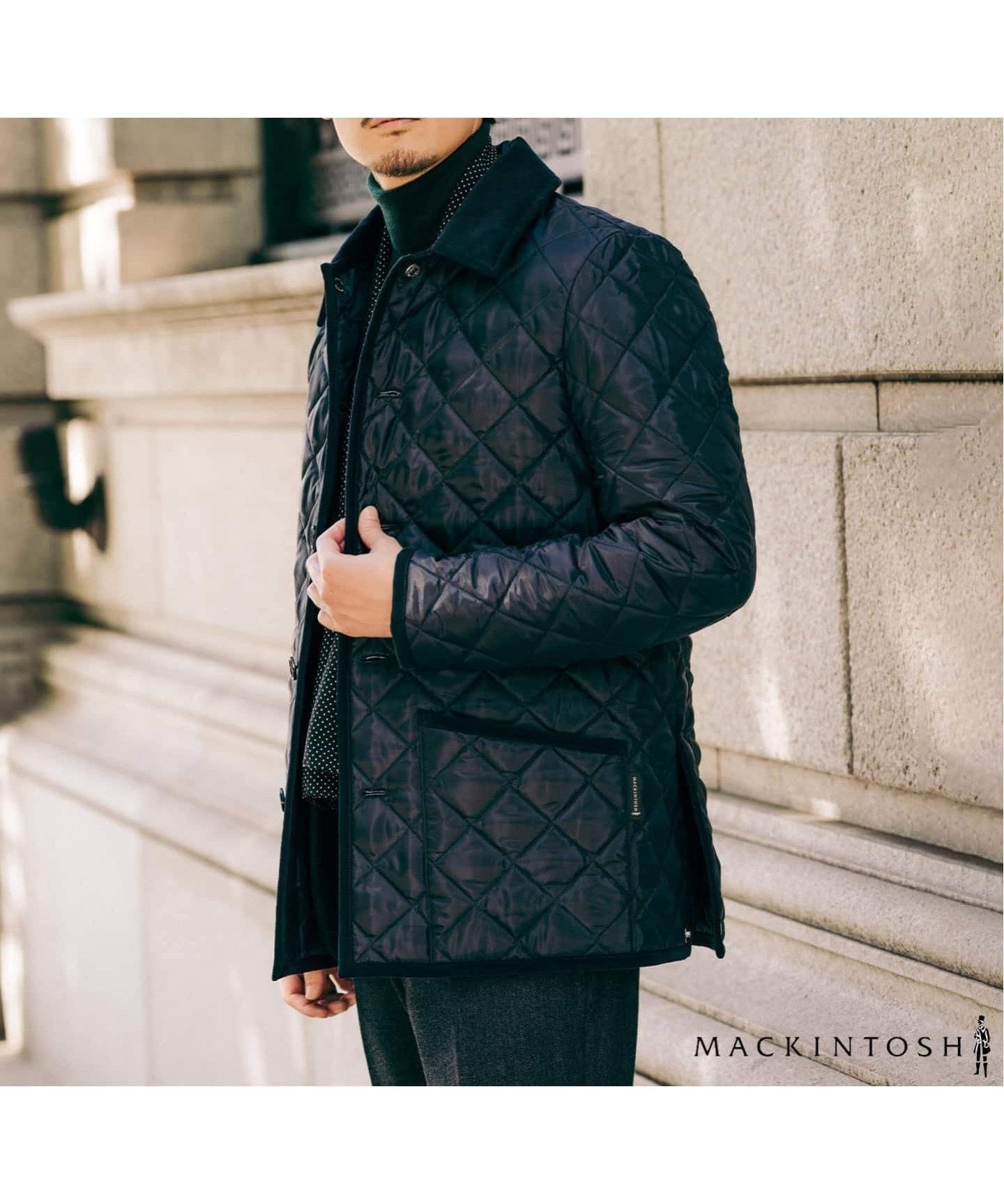 【エディフィス/EDIFICE / MEN】のMACKINTOSH(マッキントッシュ) 別注 WAVERLY/ウェーヴァリー ナイロン インテリア・キッズ・メンズ・レディースファッション・服の通販 founy(ファニー)  ファッション Fashion メンズファッション Fashion for Men エレガント 上品 Elegant キルティング Quilted, Quilting クラシック Classic, Timeless Style ジャケット Jacket, Outerwear スマート Smart, Elegant フィット Fit, Slim Fit 別注 Limited Edition, Custom Order メタル Metal, Metal Parts ラグジュアリー Luxury, Elegant ネイビー|ID: prp329100004743465 ipo3291000000034278604