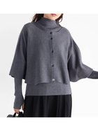 【ヴァン/Vin】のケープハイネックニットアンサンブル 人気、トレンドファッション・服の通販 founy(ファニー) ファッション Fashion レディースファッション Fashion for Women トップス・カットソー Cut & Sew Tops ニット Knit Tops & Sweaters アンサンブルニット Knit Ensembles & Twin Sets おすすめ Recommended / Our Picks アンサンブル Ensemble Set カーディガン Cardigan, Knitwear シンプル Simple, Minimal A/W・秋冬 Autumn/Winter thumbnail チャコールグレー|ID: prp329100004743475 ipo3291000000034870946