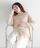 【エルーラ/Elura】のラクーンリッチVネックカーディガン/571606 人気、トレンドファッション・服の通販 founy(ファニー) ファッション Fashion レディースファッション Fashion for Women トップス・カットソー Cut & Sew Tops カーディガン・羽織り Layered Style Cardigans Vネックトップス V-Neck Tops / V-Cut Neckline Shirts インナー Innerwear カーディガン Cardigan, Knitwear デニム Denim, Jeans Material レース Lace, Lace Fabric エレガント 上品 Elegant thumbnail ライトベージュ51|ID: prp329100004743553 ipo3291000000034279449