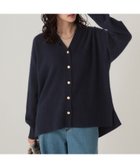 【エルーラ/Elura】のラクーンリッチVネックカーディガン/571606 人気、トレンドファッション・服の通販 founy(ファニー) ファッション Fashion レディースファッション Fashion for Women トップス・カットソー Cut & Sew Tops カーディガン・羽織り Layered Style Cardigans Vネックトップス V-Neck Tops / V-Cut Neckline Shirts インナー Innerwear カーディガン Cardigan, Knitwear デニム Denim, Jeans Material レース Lace, Lace Fabric エレガント 上品 Elegant thumbnail ネイビー88|ID: prp329100004743553 ipo3291000000034279451