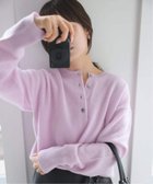 【スローブ イエナ/SLOBE IENA】のechecs ヘンリープルオーバー 人気、トレンドファッション・服の通販 founy(ファニー) ファッション Fashion レディースファッション Fashion for Women トップス・カットソー Cut & Sew Tops カジュアルプルオーバー・ニットトップス Pullovers & Knit Tops / Casual Pullovers 2025年 2025 2025-2026秋冬・A/W Autumn/Winter 2025–26 AW25–26 インナー Innerwear カットソー Cut and Sewn Top カーディガン Cardigan, Knitwear thumbnail ピンク|ID: prp329100004743562 ipo3291000000034279535