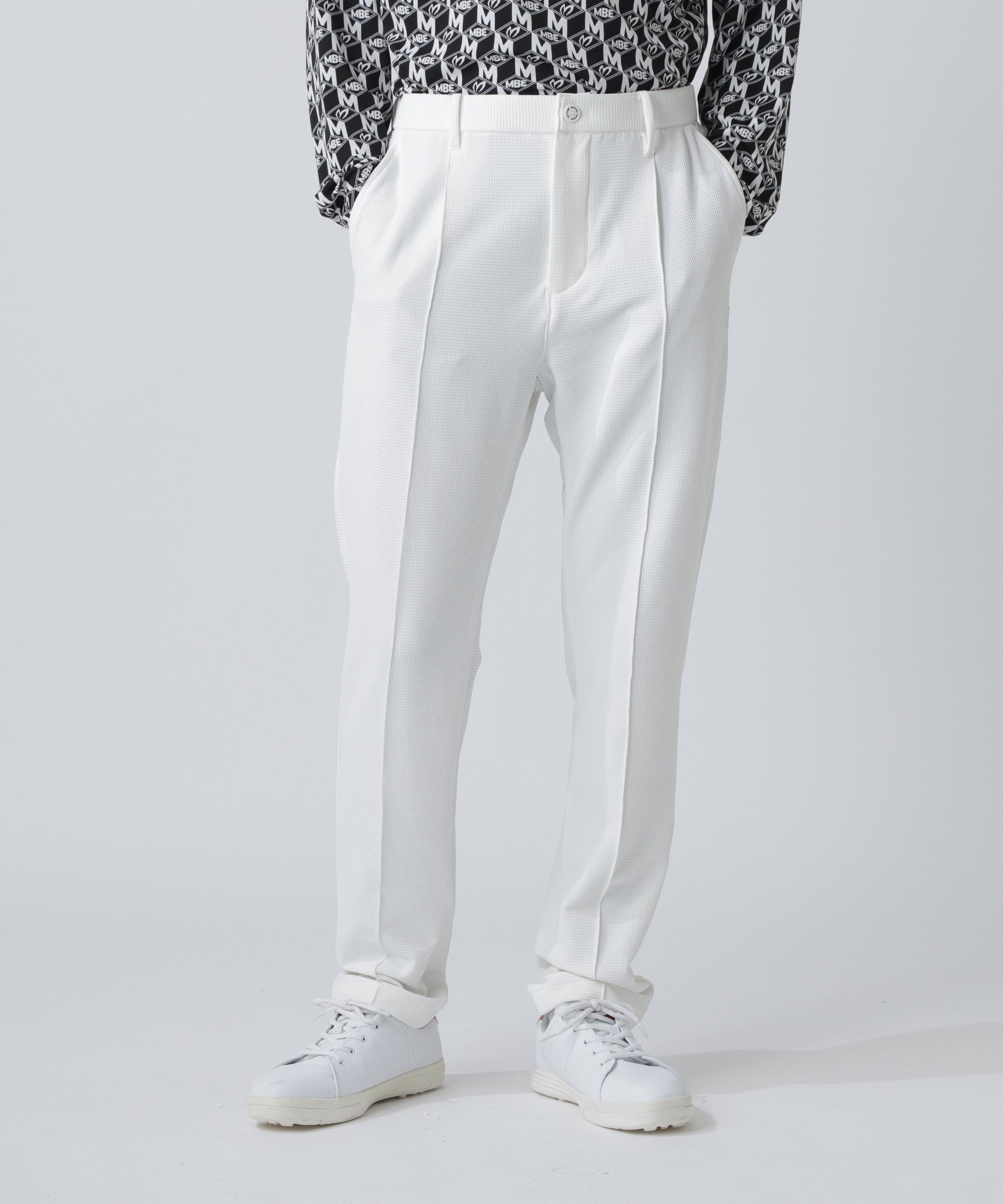【マスターバニーエディション/MASTER BUNNY EDITION / MEN】のワッフルパンツ インテリア・キッズ・メンズ・レディースファッション・服の通販 founy(ファニー) 　ファッション　Fashion　メンズファッション　Fashion for Men　ボトムス　Bottoms　ゴルフ　Golf　シンプル　Simple, Minimal　ストレッチ　Stretch, Stretchy Fabric　フィット　Fit, Slim Fit　ポケット　Pocket, Pocket Detail　ワッフル　Waffle, Waffle Knit　ホワイト|ID: prp329100004743618 ipo3291000000034280065