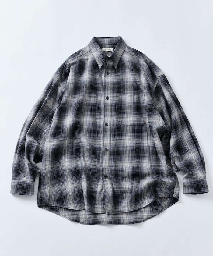 【フリークスストア/FREAK'S STORE】のRelax Fit リラックスフィット オンブレチェック ネルシャツ 【限定展開】 25AW インテリア・キッズ・メンズ・レディースファッション・服の通販 founy(ファニー) 　ファッション　Fashion　メンズファッション　Fashion for Men　2025年　2025　2025-2026秋冬・A/W　Autumn/Winter 2025–26 AW25–26　冬　Winter / This Winter　おすすめ　Recommended / Our Picks　インナー　Innerwear　カーゴパンツ　Cargo Pants, Utility Pants　シンプル　Simple, Minimal　デニム　Denim, Jeans Material　トレンド　Trend, Trending Now　ビッグ　Big, Oversized　フィット　Fit, Slim Fit　ボトム　Bottoms, Lower Wear　リラックス　Relax, Relaxed Fit　人気　Popular, Best Seller　定番　Standard, Basic Item　A/W・秋冬　Autumn/Winter　ブラック|ID: prp329100004743621 ipo3291000000034280103
