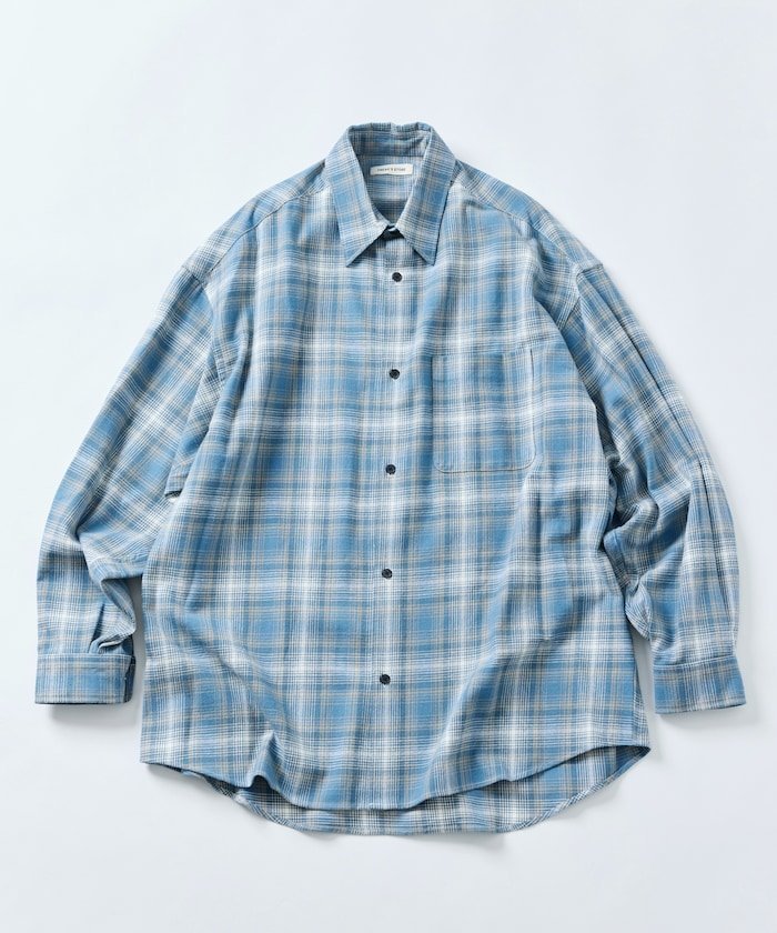 【フリークスストア/FREAK'S STORE】のRelax Fit リラックスフィット オンブレチェック ネルシャツ 【限定展開】 25AW インテリア・キッズ・メンズ・レディースファッション・服の通販 founy(ファニー) 　ファッション　Fashion　メンズファッション　Fashion for Men　2025年　2025　2025-2026秋冬・A/W　Autumn/Winter 2025–26 AW25–26　冬　Winter / This Winter　おすすめ　Recommended / Our Picks　インナー　Innerwear　カーゴパンツ　Cargo Pants, Utility Pants　シンプル　Simple, Minimal　デニム　Denim, Jeans Material　トレンド　Trend, Trending Now　ビッグ　Big, Oversized　フィット　Fit, Slim Fit　ボトム　Bottoms, Lower Wear　リラックス　Relax, Relaxed Fit　人気　Popular, Best Seller　定番　Standard, Basic Item　A/W・秋冬　Autumn/Winter　ブルー|ID: prp329100004743621 ipo3291000000034280106