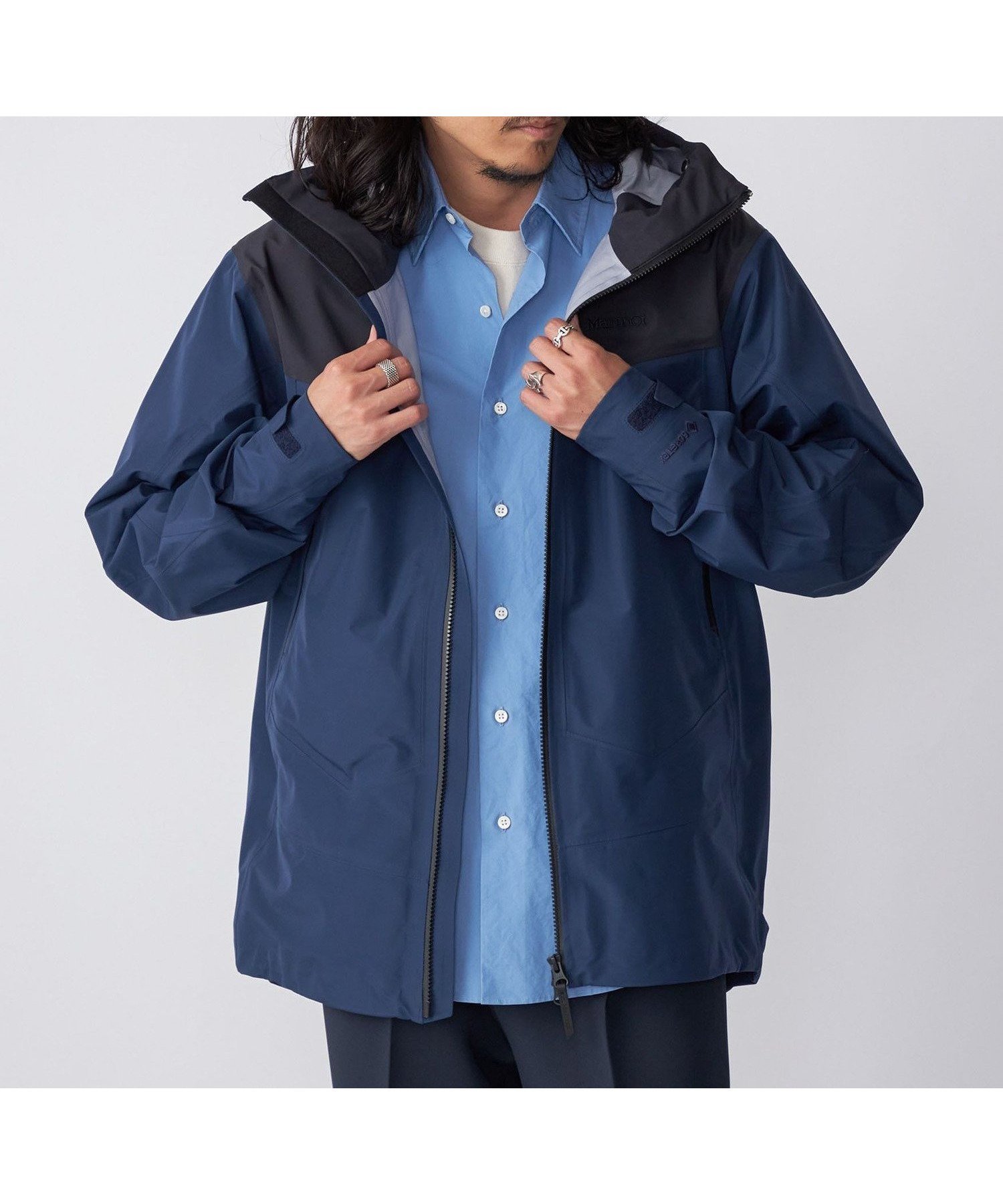 【シップス/SHIPS / MEN】の【SHIPS別注】Marmot GORE-TEX 3LAYER SHELL JACKET シェルジャケット インテリア・キッズ・メンズ・レディースファッション・服の通販 founy(ファニー) 　ファッション　Fashion　メンズファッション　Fashion for Men　アウトドア　Outdoor Clothing　カリフォルニア　California, Cali Style　軽量　Lightweight, Ultra Light　ジャケット　Jacket, Outerwear　ダウン　Down, Puffer　別注　Limited Edition, Custom Order　モダン　Modern, Contemporary　ネイビー|ID: prp329100004743661 ipo3291000000034280428