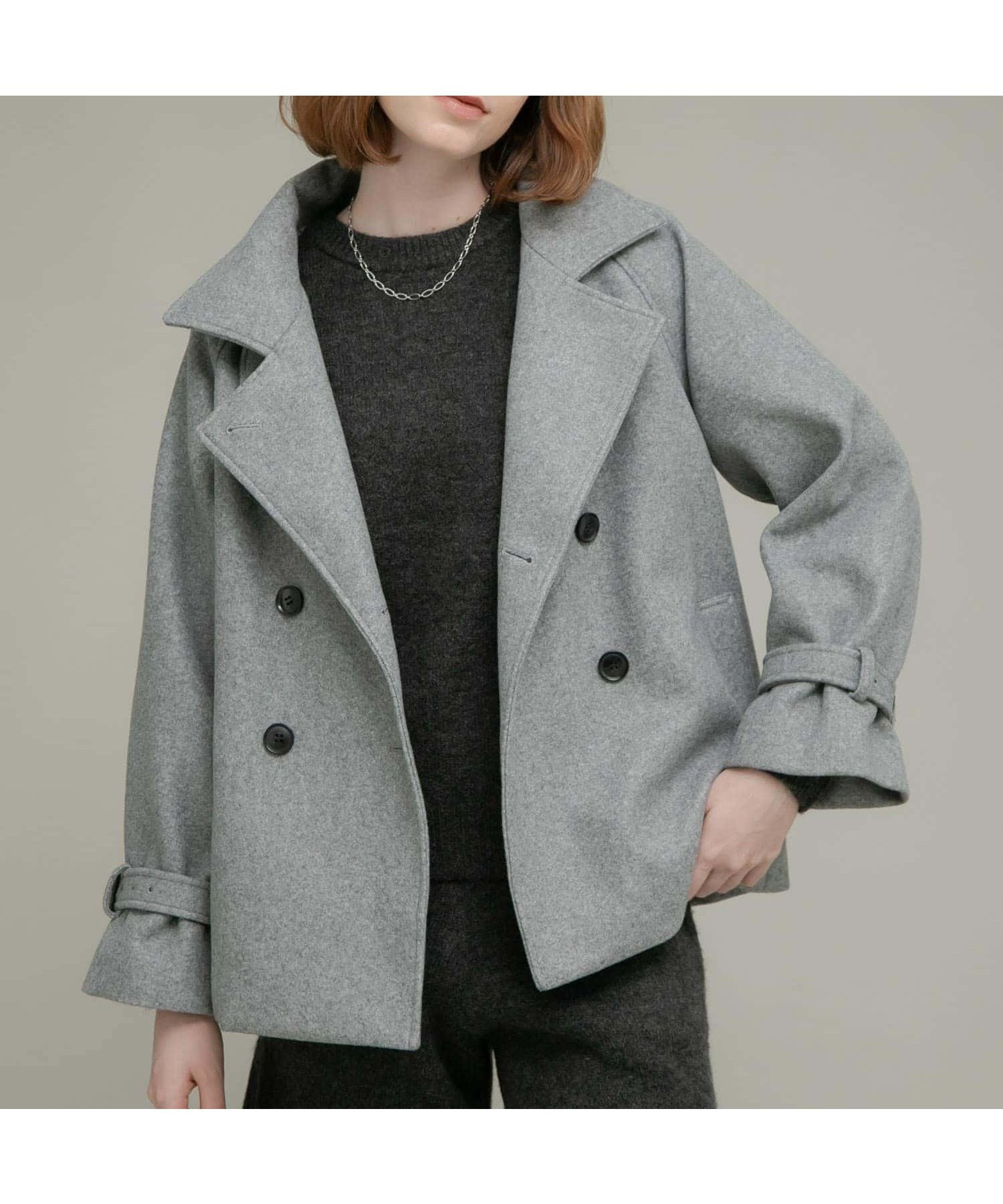 【サニーレーベル/Sonny Label / URBAN RESEARCH】のメルトンジャージースタンドカラーコート インテリア・キッズ・メンズ・レディースファッション・服の通販 founy(ファニー) 　ファッション　Fashion　レディースファッション　Fashion for Women　アウター　Coat / Outerwear Collection　コート・ロングコート・ピーコート　Long Coats, Peacoats & More　2025年　2025　2025-2026秋冬・A/W　Autumn/Winter 2025–26 AW25–26　冬　Winter / This Winter　おすすめ　Recommended / Our Picks　ショート　Short, Short Length　スタンド　Stand Collar, Upright Stand　バランス　Balance, Style Balance　ベーシック　Basic, Essential　メルトン　Melton, Heavy Wool　A/W・秋冬　Autumn/Winter　グレー|ID: prp329100004743678 ipo3291000000034796376