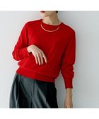 【アンタイトル/UNTITLED】の【洗える/ウール100%】クルーネックウールニット レッド|ID: prp329100004743679 ipo3291000000034557896