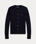【ラルフローレン/RALPH LAUREN】のケーブルニット コットン クルーネック カーディガン 人気、トレンドファッション・服の通販 founy(ファニー) ファッション Fashion レディースファッション Fashion for Women トップス・カットソー Cut & Sew Tops ニット Knit Tops & Sweaters カーディガン・羽織り Layered Style Cardigans カフス Cuff Design カーディガン Cardigan, Knitwear スリム Slim, Slim Fit フィット Fit, Slim Fit リブニット Rib Knit, Ribbed Knit 長袖 Long Sleeve, Full Sleeve thumbnail 400ブルー|ID: prp329100004743682 ipo3291000000034625535