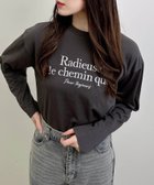 【イング/INGNI】のシンプルロゴロンT チャコールグレー/オフホワイト|ID: prp329100004743925 ipo3291000000034477807