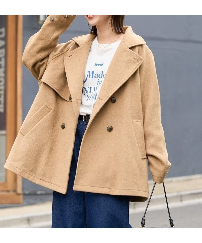 【フリークスストア/FREAK'S STORE】のウール トレンチ ショート コート【限定展開】 25AW インテリア・キッズ・メンズ・レディースファッション・服の通販 founy(ファニー) ファッション Fashion レディースファッション Fashion for Women アウター Coat / Outerwear Collection コート・ロングコート・ピーコート Long Coats, Peacoats & More ショート Short, Short Length スウェット / スエット Sweatshirt, Sweatwear スニーカー Sneakers, Trainers スラックス Slacks, Dress Pants デニム Denim, Jeans Material トレンチ Trench, Trench Coat 定番 Standard, Basic Item バランス Balance, Style Balance ビッグ Big, Oversized ボトム Bottoms, Lower Wear ワイド Wide, Wide Fit A/W・秋冬 Autumn/Winter 冬 Winter / This Winter おすすめ Recommended / Our Picks エレガント 上品 Elegant 2025年 2025 2025-2026秋冬・A/W Autumn/Winter 2025–26 AW25–26 ベージュ|ID: prp329100004743926 ipo3291000000034414545