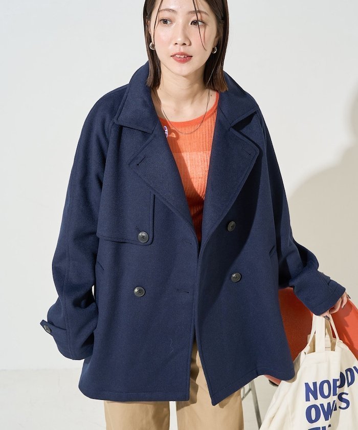 【フリークスストア/FREAK'S STORE】のウール トレンチ ショート コート【限定展開】 25AW インテリア・キッズ・メンズ・レディースファッション・服の通販 founy(ファニー) ファッション Fashion レディースファッション Fashion for Women アウター Coat / Outerwear Collection コート・ロングコート・ピーコート Long Coats, Peacoats & More ショート Short, Short Length スウェット / スエット Sweatshirt, Sweatwear スニーカー Sneakers, Trainers スラックス Slacks, Dress Pants デニム Denim, Jeans Material トレンチ Trench, Trench Coat 定番 Standard, Basic Item バランス Balance, Style Balance ビッグ Big, Oversized ボトム Bottoms, Lower Wear ワイド Wide, Wide Fit A/W・秋冬 Autumn/Winter 冬 Winter / This Winter おすすめ Recommended / Our Picks エレガント 上品 Elegant 2025年 2025 2025-2026秋冬・A/W Autumn/Winter 2025–26 AW25–26 ネイビー|ID: prp329100004743926 ipo3291000000034414546