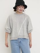 【サマンサモスモス/Samansa Mos2】のミニ裏毛ブロッキングショートスウェット 人気、トレンドファッション・服の通販 founy(ファニー) ファッション Fashion レディースファッション Fashion for Women トップス・カットソー Cut & Sew Tops レディースパーカー・カジュアルフーディー Casual Hoodies & Sweatshirts スウェット・クルーネックトップス Sweatshirts & Crewnecks / Relaxed Fit Sweat Tops アシンメトリー Asymmetrical Style ショート Short, Short Length スウェット / スエット Sweatshirt, Sweatwear バランス Balance, Style Balance ブロッキング Color Blocking, Panel Design thumbnail グレー|ID: prp329100004743927 ipo3291000000034576549